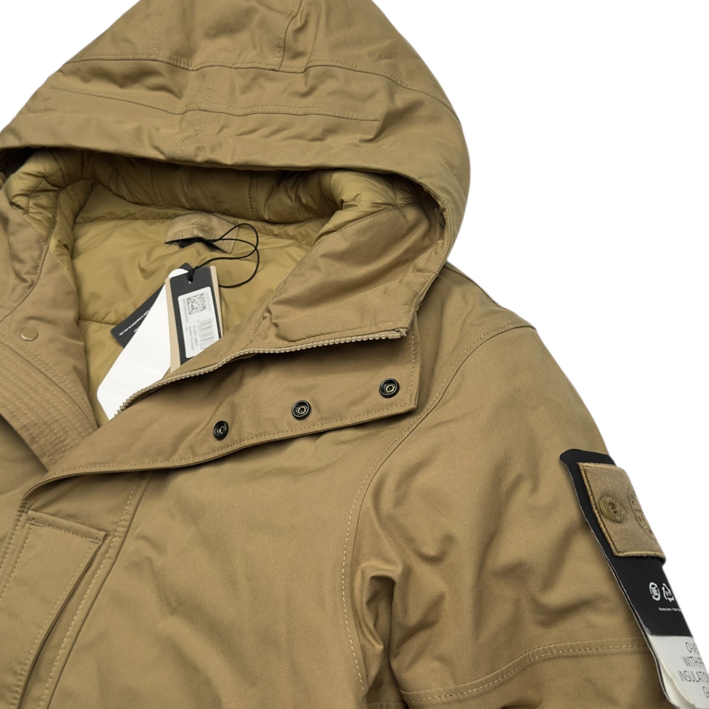 A/W 23 Stone Island O-Ventile Ghost Primaloft Parka Jacket - Tan