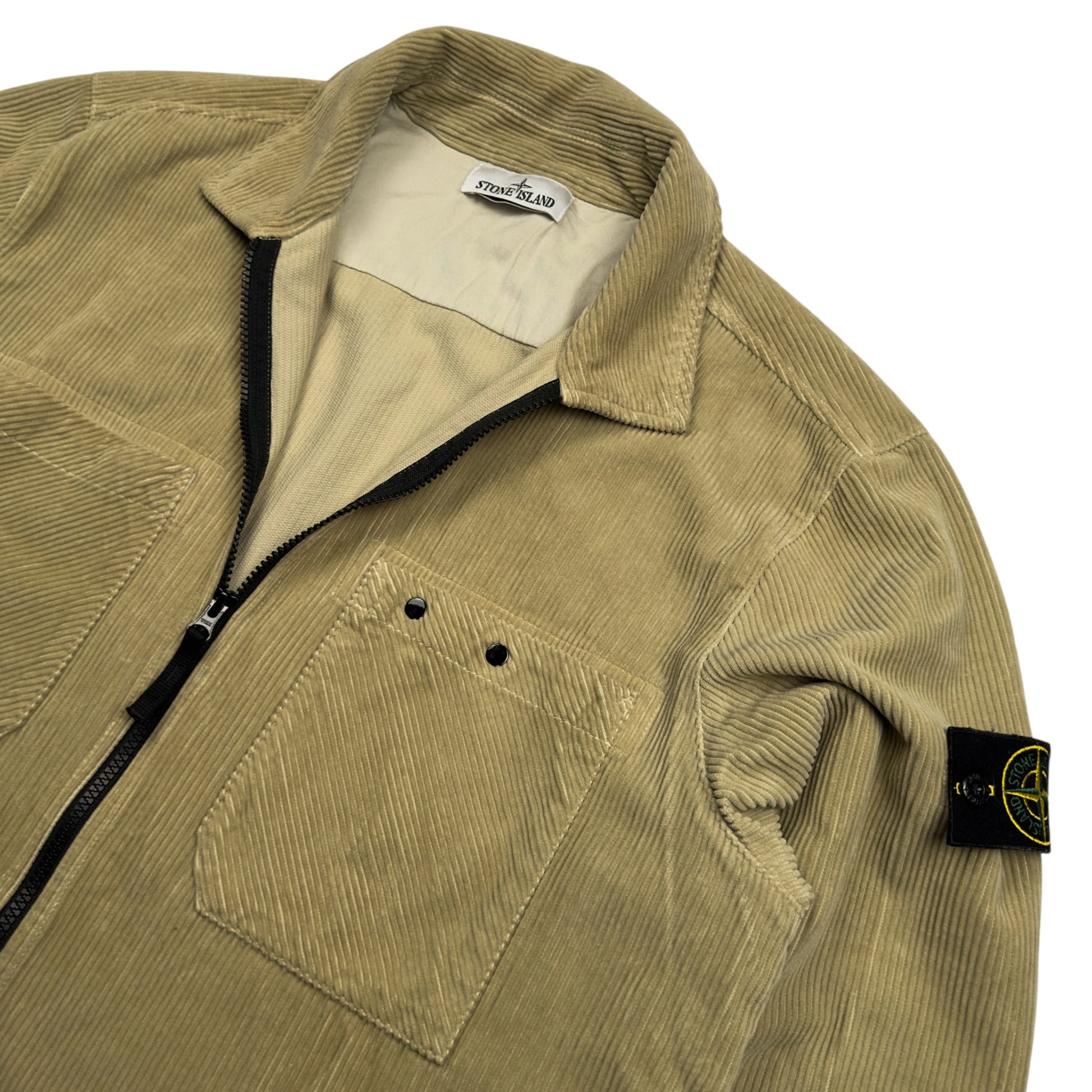 A/W 24 Stone Island Corduroy Overshirt - Beige