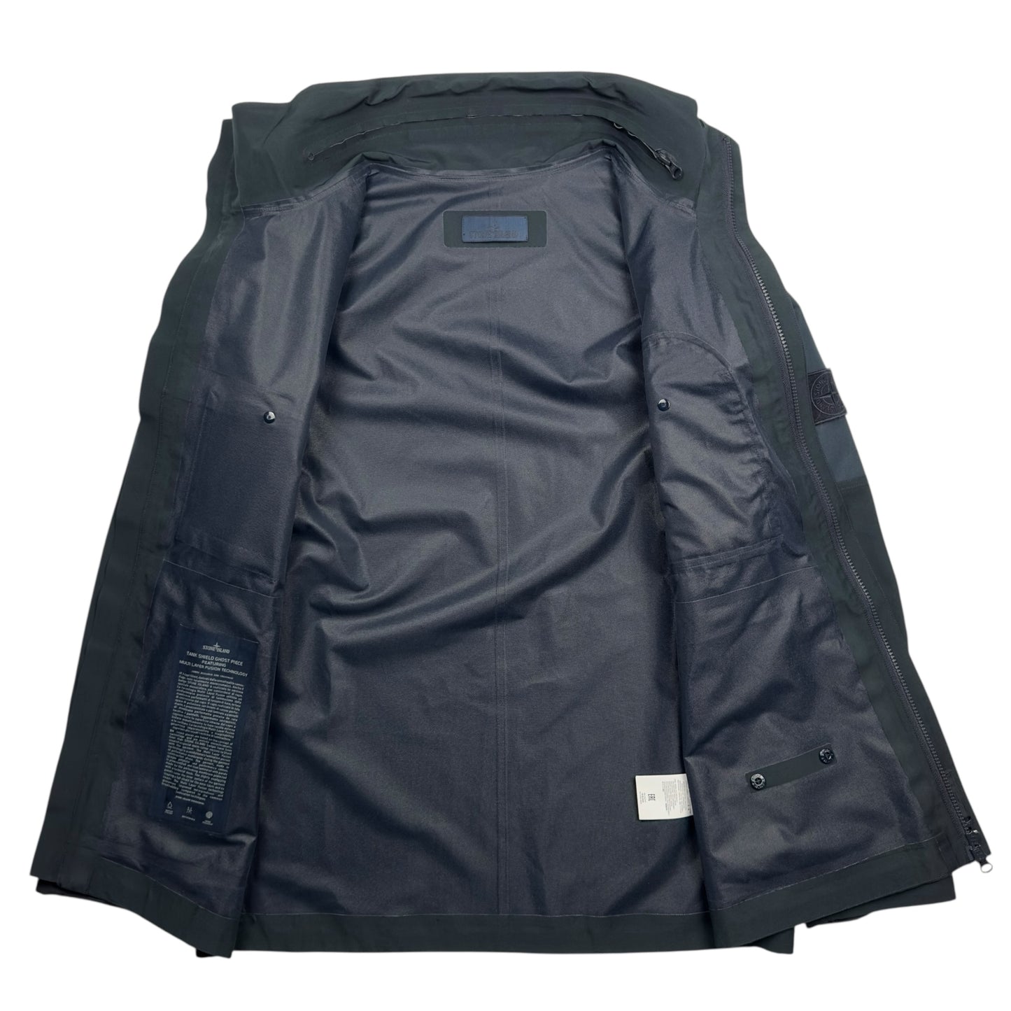 S/S 18 Stone Island Tank Shield Ghost Piece Jacket - Navy
