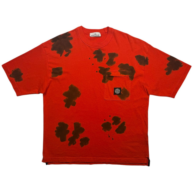 A/W 23 Stone Island Hand Colouring Pocket T-Shirt