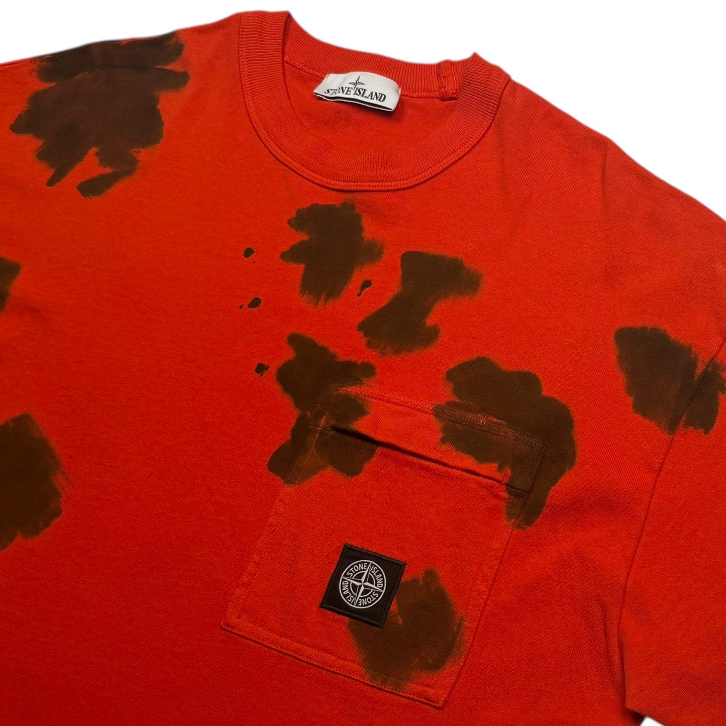 A/W 23 Stone Island Hand Colouring Pocket T-Shirt