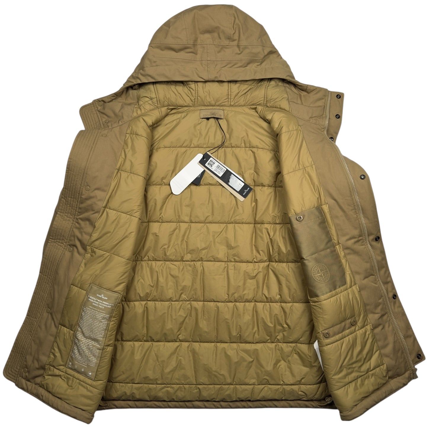 A/W 23 Stone Island O-Ventile Ghost Primaloft Parka Jacket - Tan