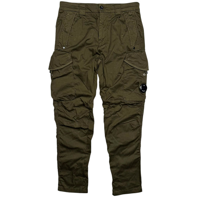 C.P. Company Loose Fit Cargo Trousers - Dark Green