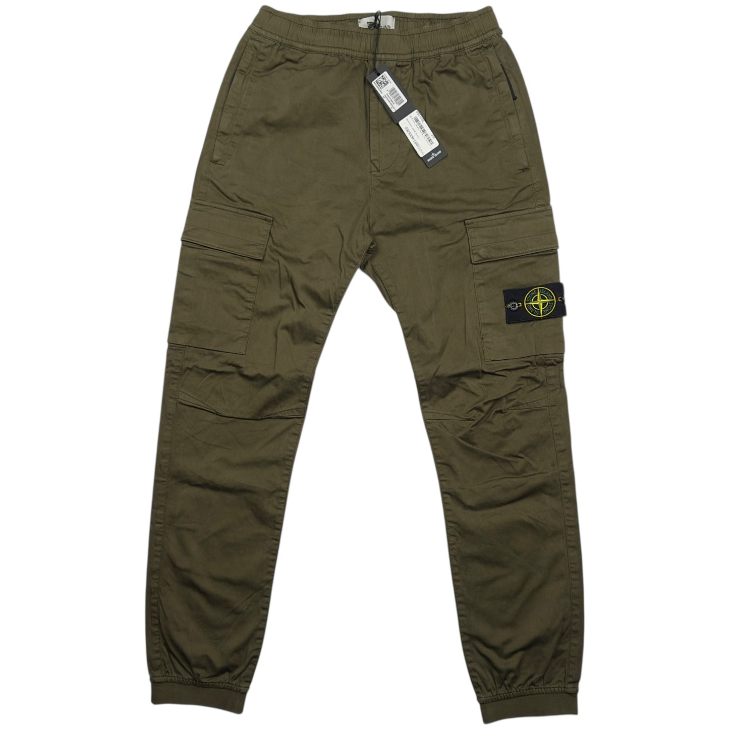 A/W 22 Stone Island Cuffed Cargo Trousers - Khaki
