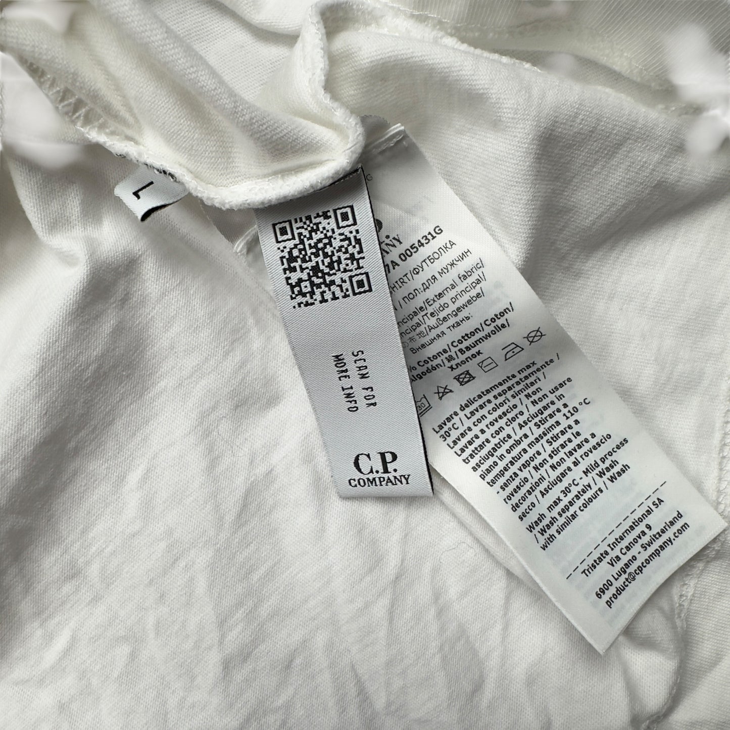 C.P. Company Spellout T-Shirt - White