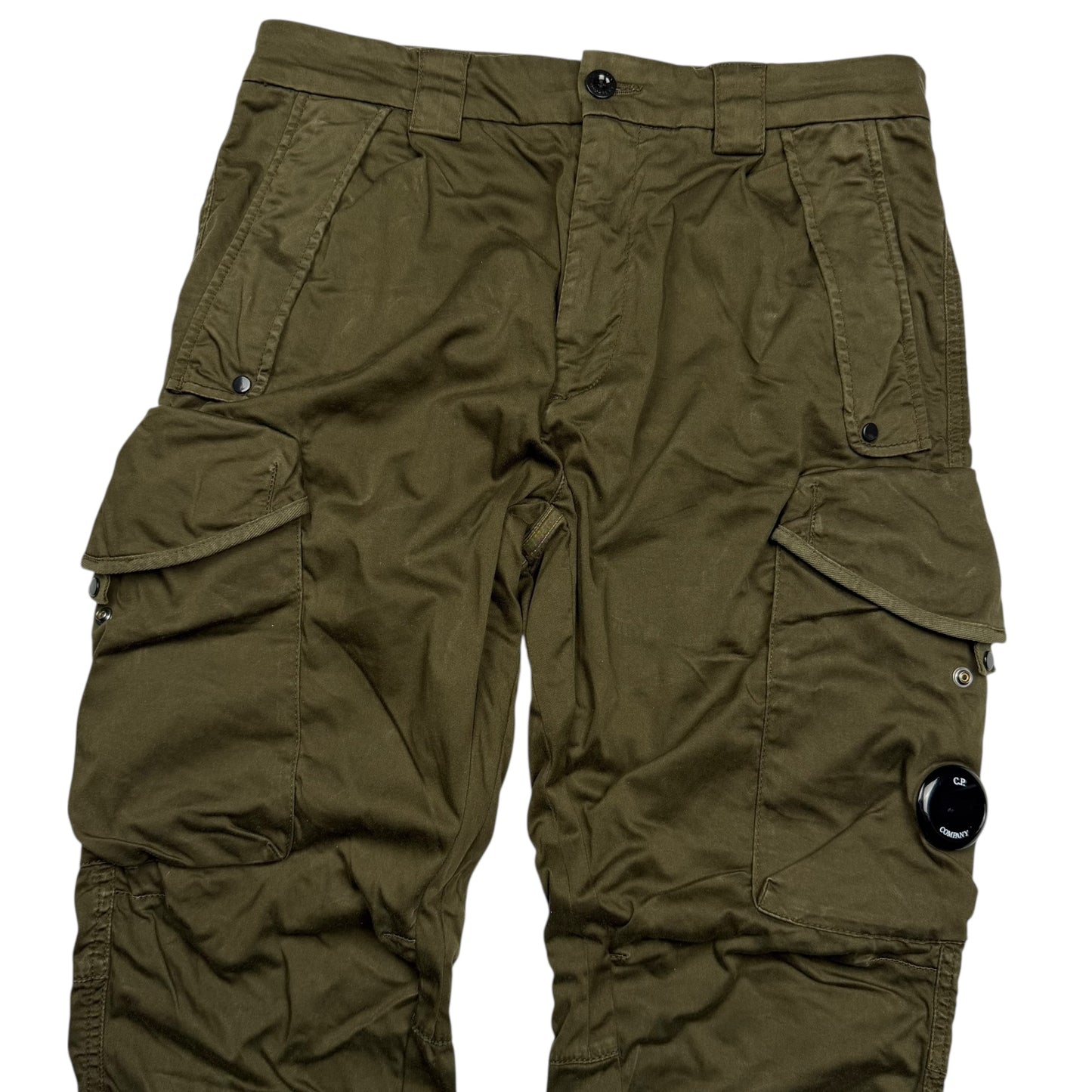 C.P. Company Loose Fit Cargo Trousers - Dark Green