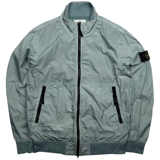 S/S 23 Stone Island Crinkle Reps Bomber - Light Blue