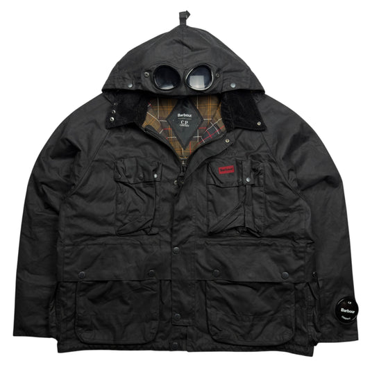 C.P. Company x Barbour Wax Cotton Creel 500 Mille Goggle Jacket