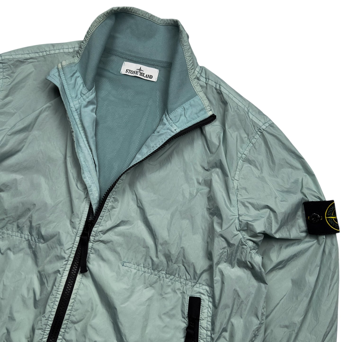 S/S 23 Stone Island Crinkle Reps Bomber - Light Blue