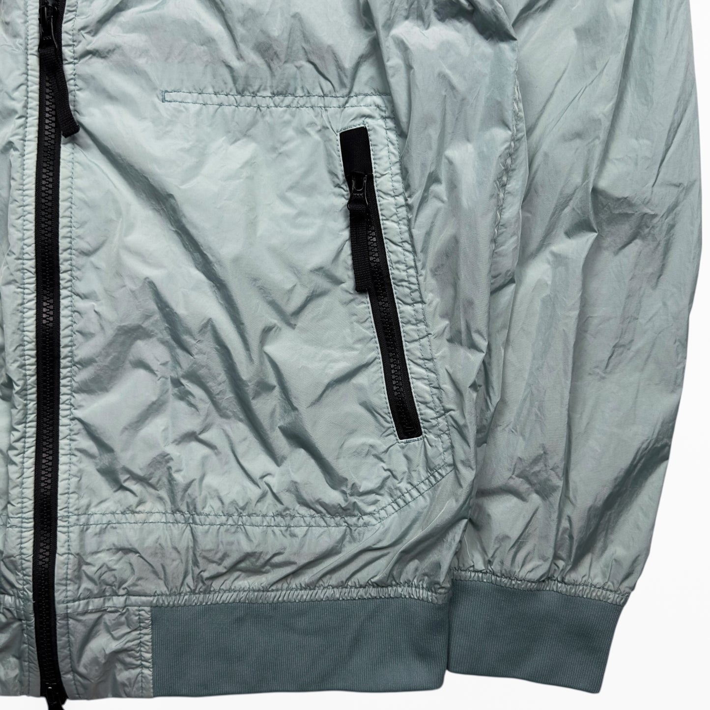 S/S 23 Stone Island Crinkle Reps Bomber - Light Blue