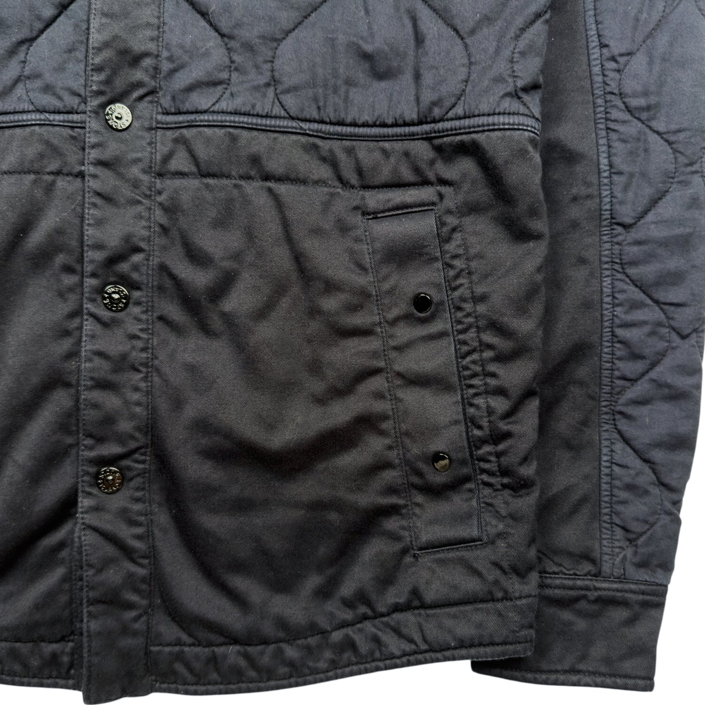 A/W 13 Stone Island Quilted Cotton Overshirt - Navy