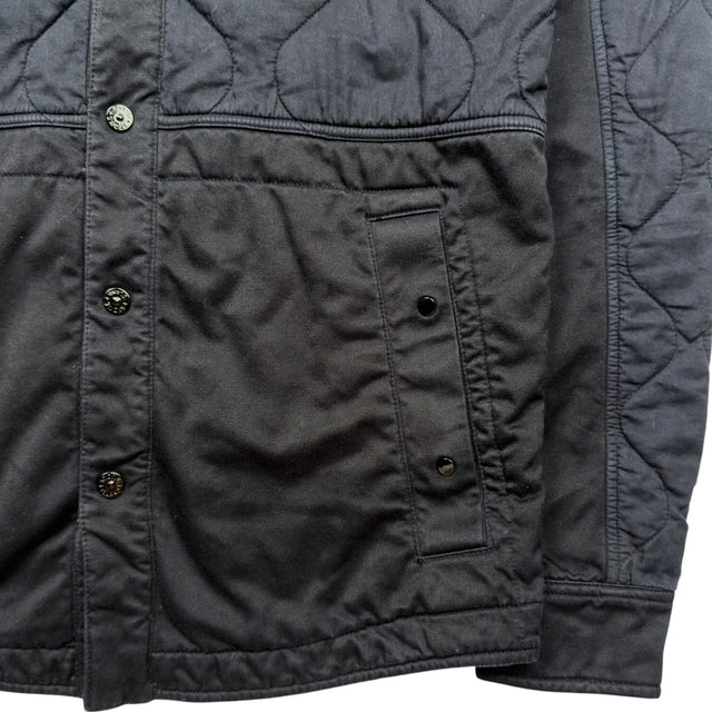 A/W 13 Stone Island Quilted Cotton Overshirt - Navy