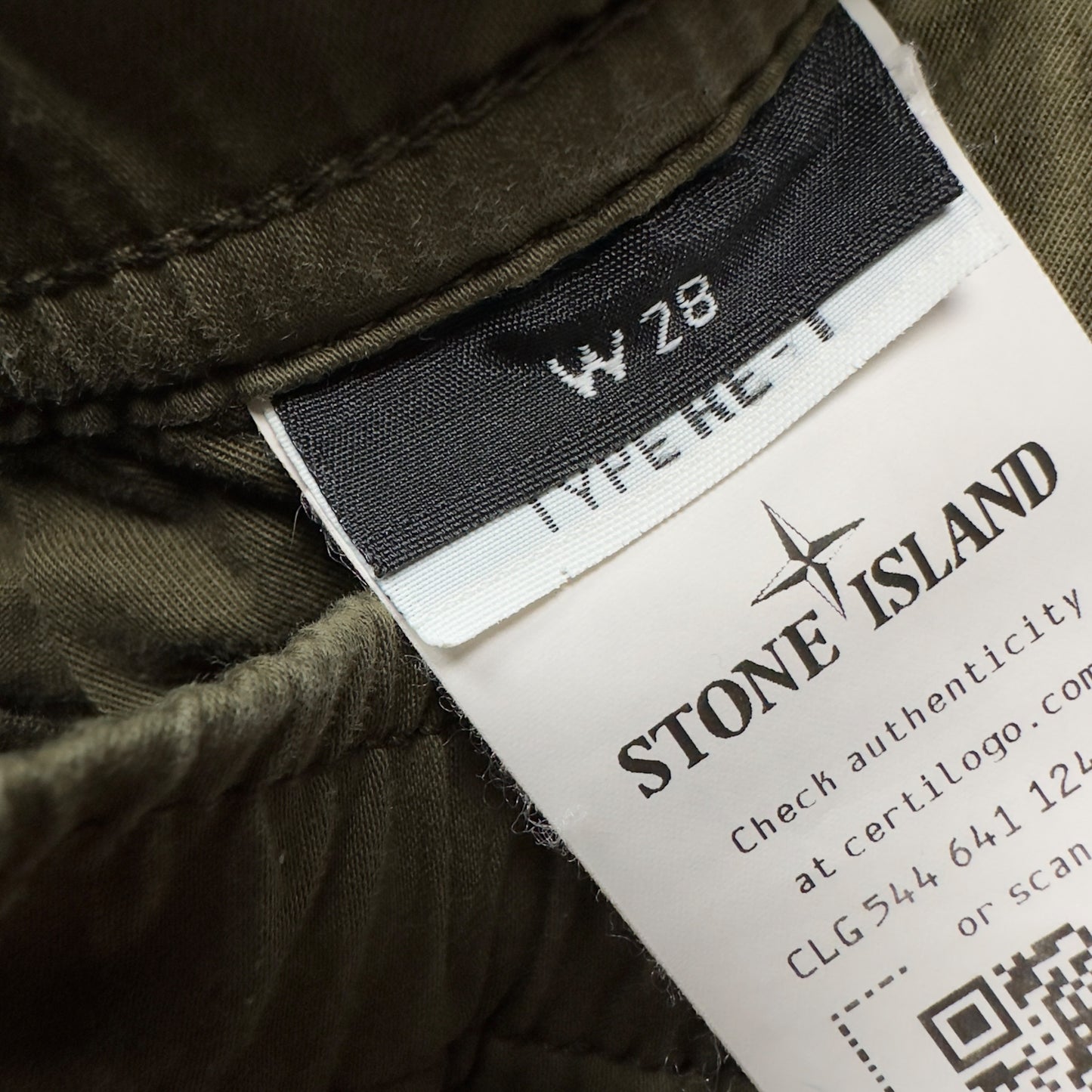 A/W 22 Stone Island Cuffed Cargo Trousers - Khaki