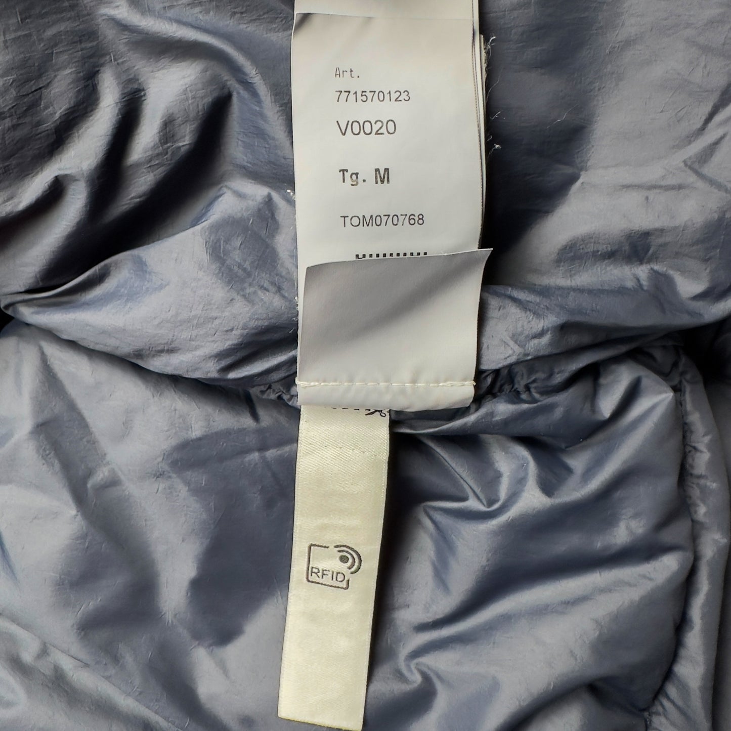 A/W 22 Stone Island Crinkle Reps NY Down Long Puffer Jacket - Navy