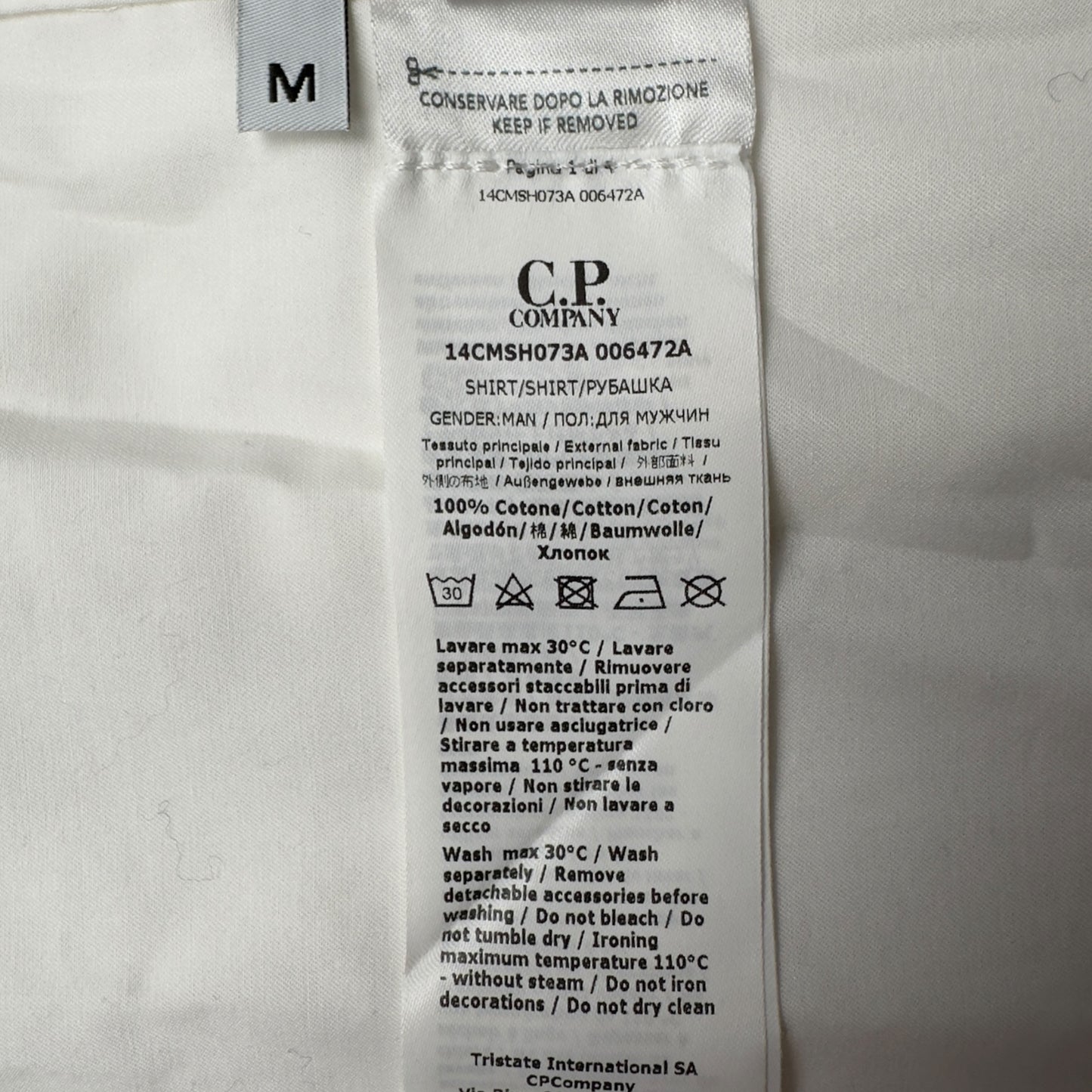 C.P. Company Metropolis Cotton Jacket - White