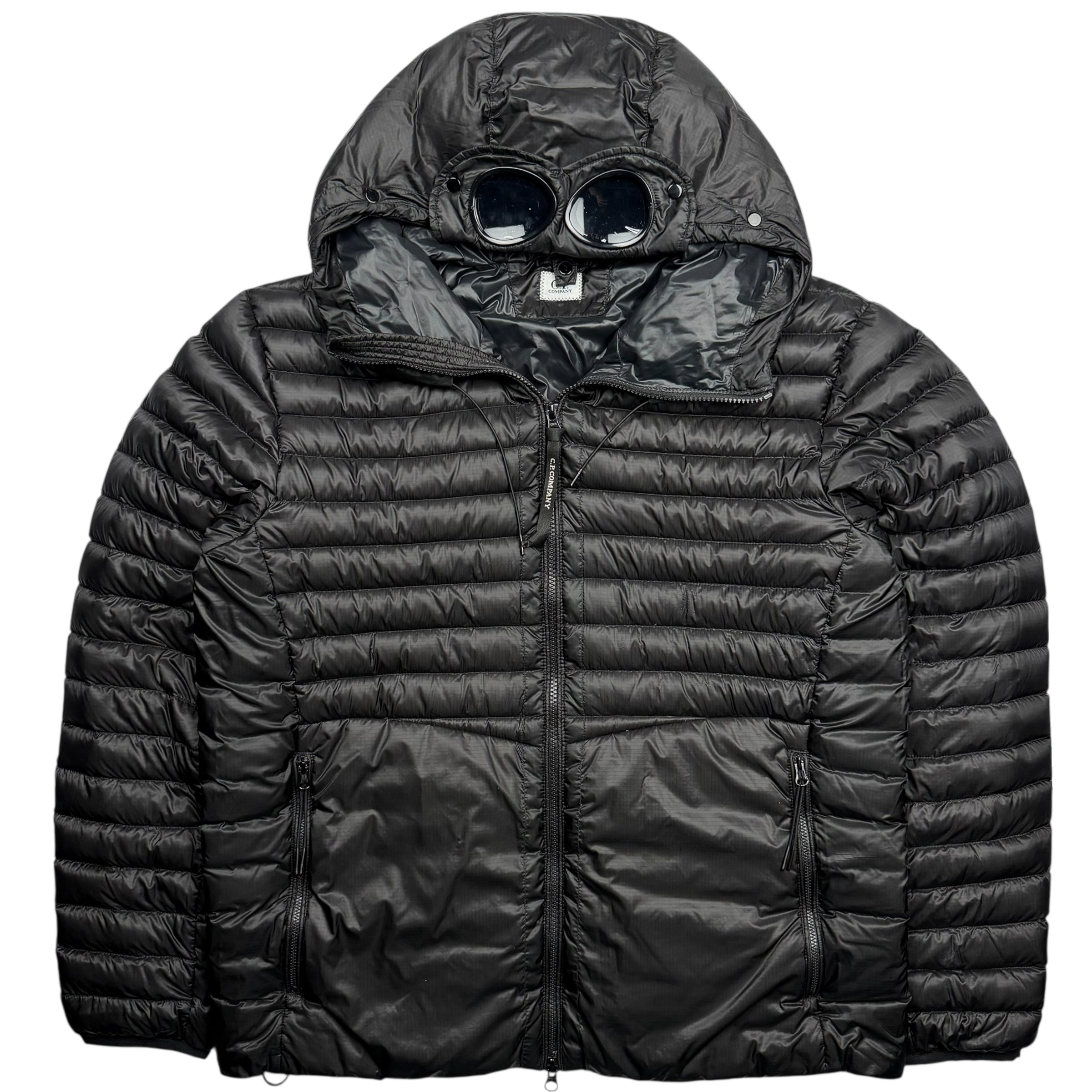 C.P. Company DD Shell Ripstop Down Goggle Puffer Jacket - Black – Dans ...