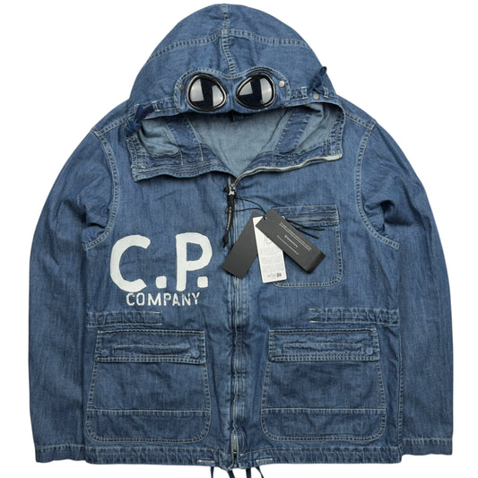 C.P. Company BLU Denim Goggle Jacket