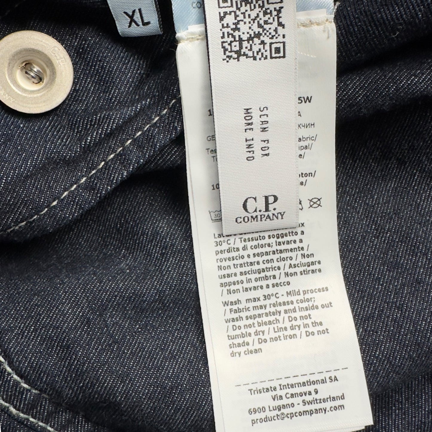 C.P. Company Indigo Blue Denim Chore Jacket