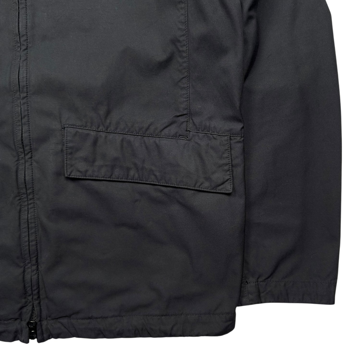 S/S 22 Stone Island Nylon Cotton Batavia 2/2 TC Jacket - Black
