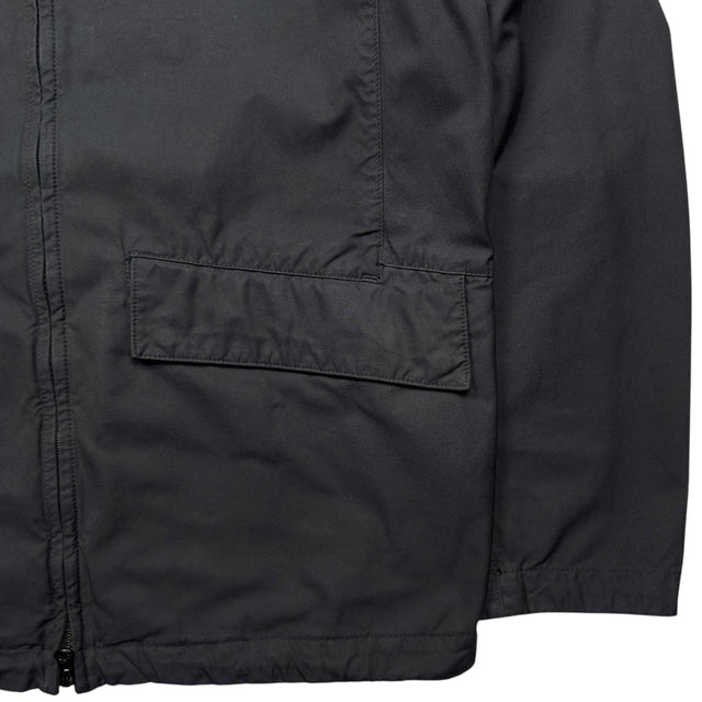 S/S 22 Stone Island Nylon Cotton Batavia 2/2 TC Jacket - Black