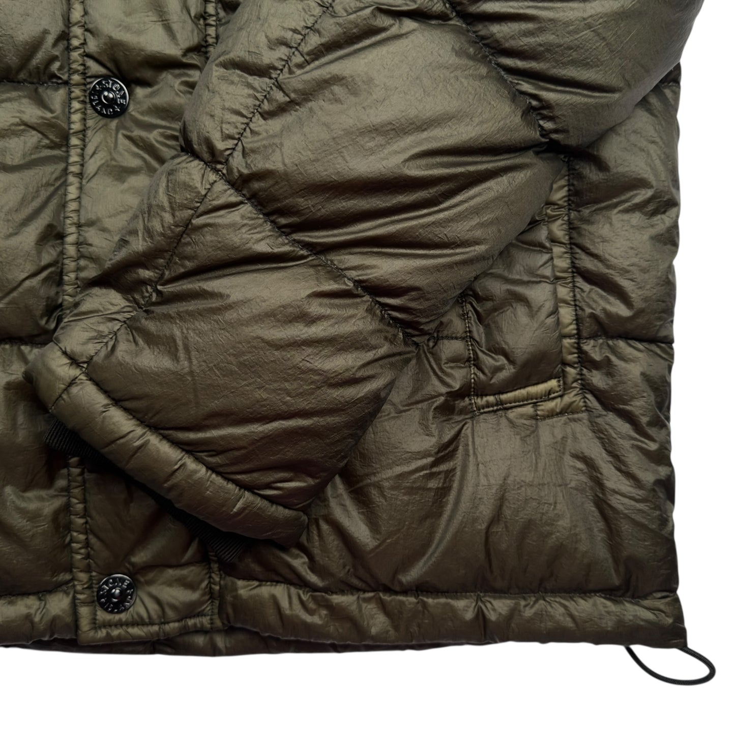 A/W 14 Stone Island Down_26 GR X SQM_N Down Puffer Jacket - Dark Khaki