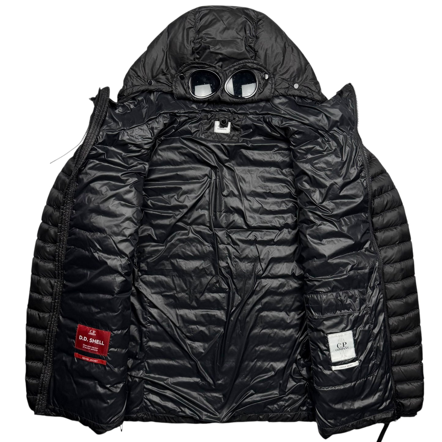 C.P. Company DD Shell Ripstop Down Goggle Puffer Jacket - Black