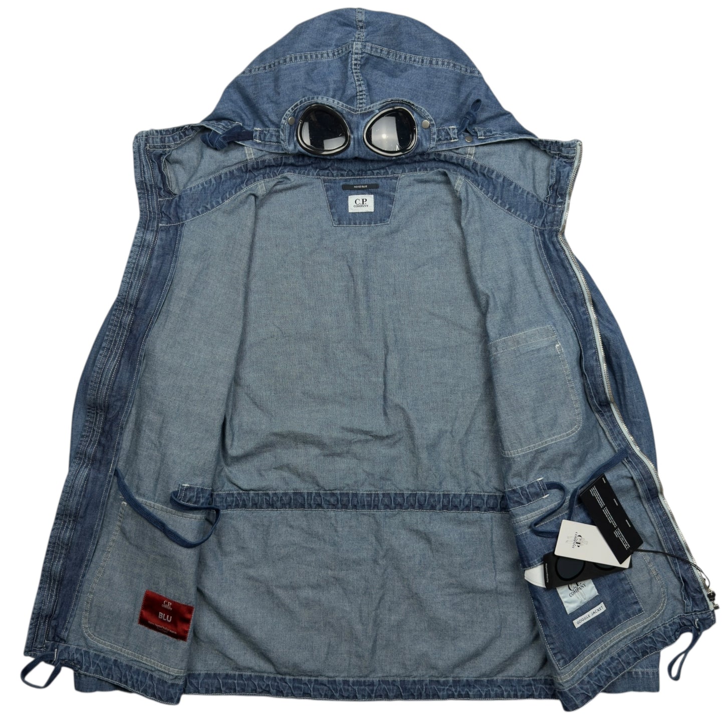 C.P. Company BLU Denim Goggle Jacket