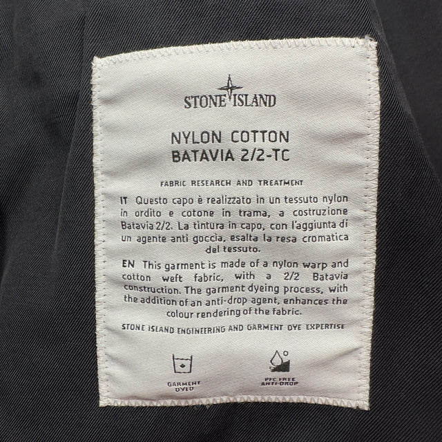 S/S 22 Stone Island Nylon Cotton Batavia 2/2 TC Jacket - Black