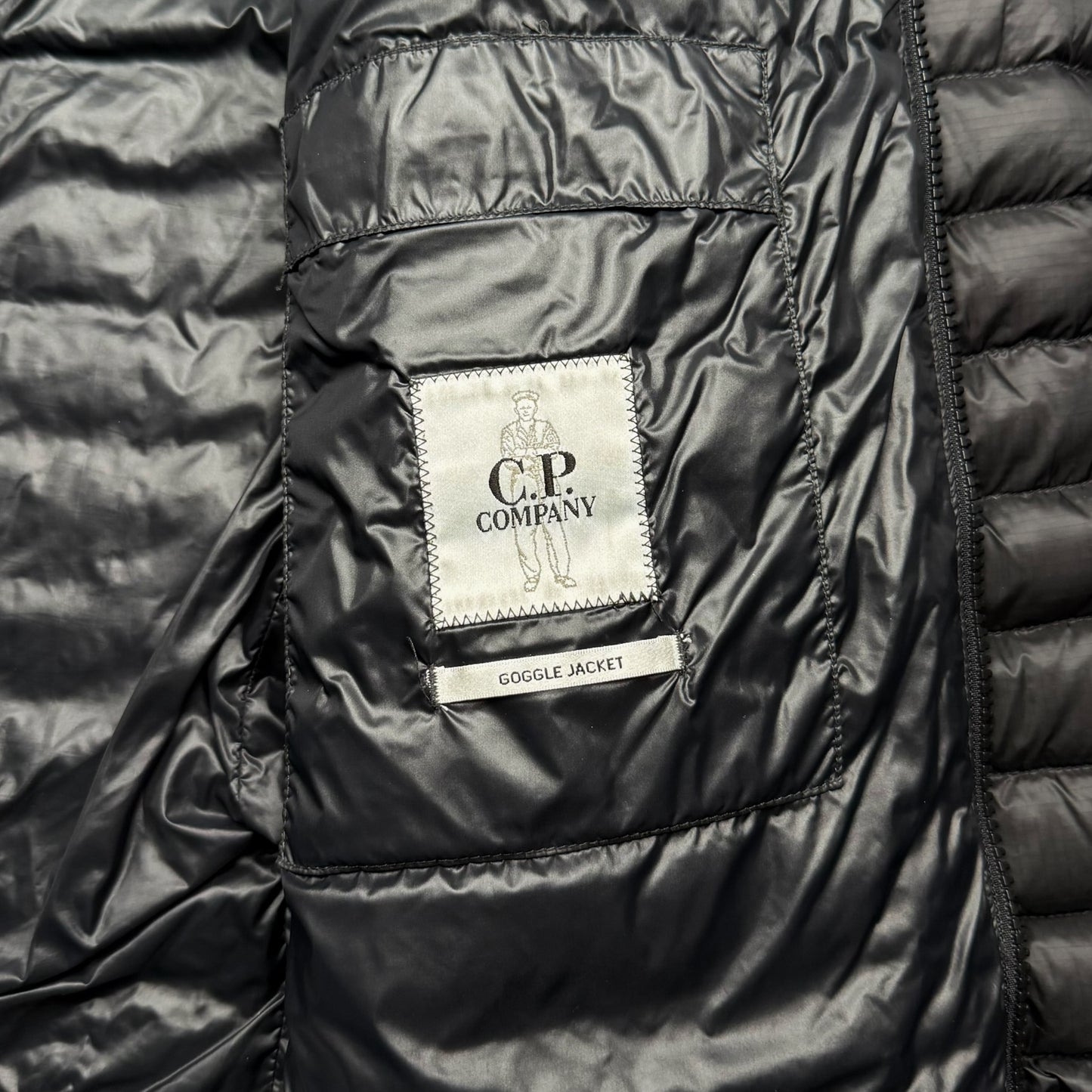 C.P. Company DD Shell Ripstop Down Goggle Puffer Jacket - Black