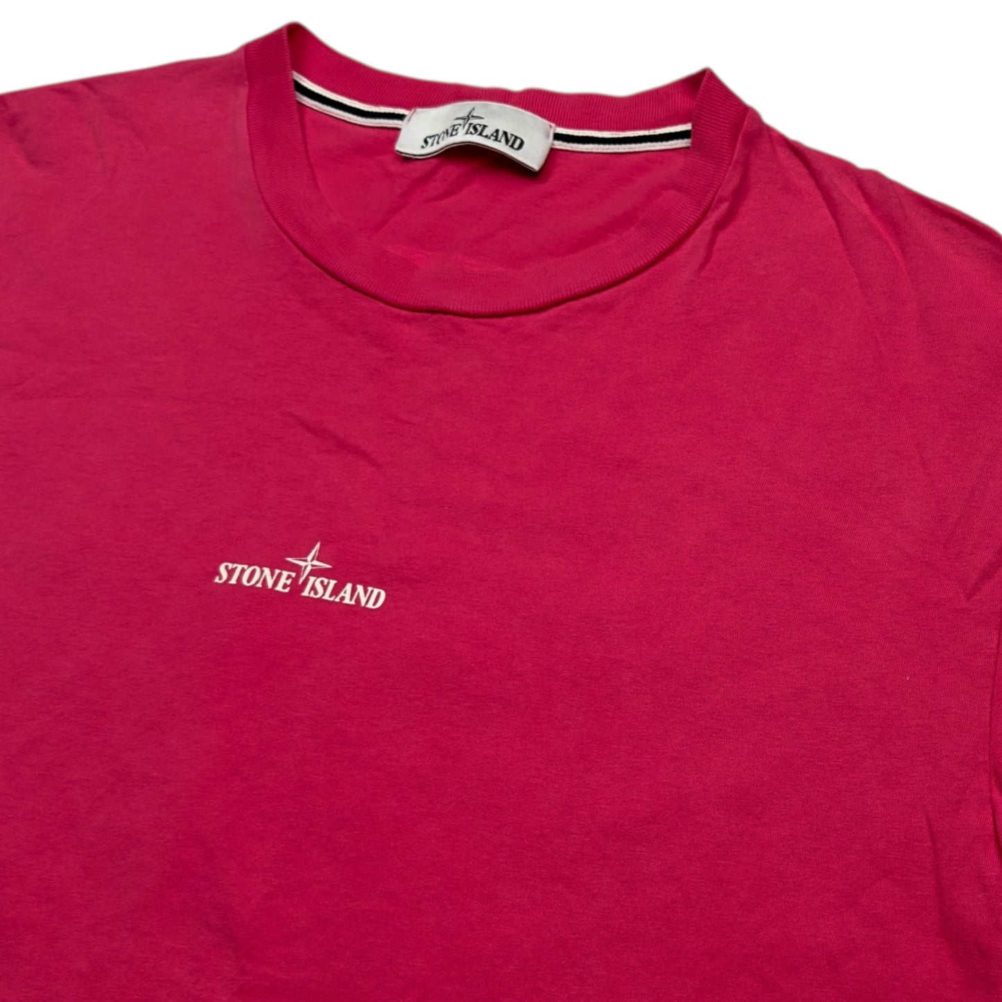 S/S 22 Stone Island Tricromia Three Print T-Shirt - Pink