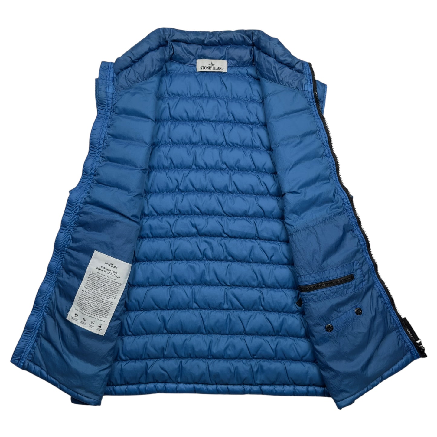 A/W 15 Stone Island Down_26 GR X SQM_N - Ultra Light Down Gilet - Blue