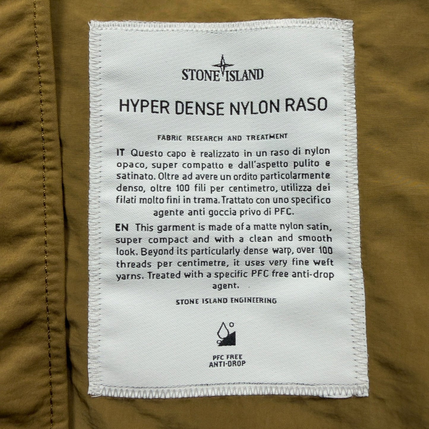 S/S 23 Stone Island Hyper Dense Nylon Raso Hooded Jacket