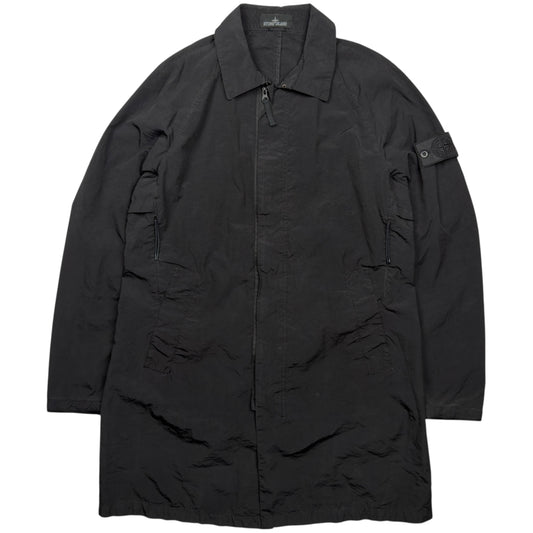 S/S 16 Stone Island Shadow Project Silon Long Coat - Black