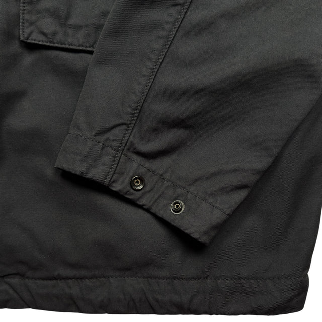 S/S 22 Stone Island Nylon Cotton Batavia 2/2 TC Jacket - Black