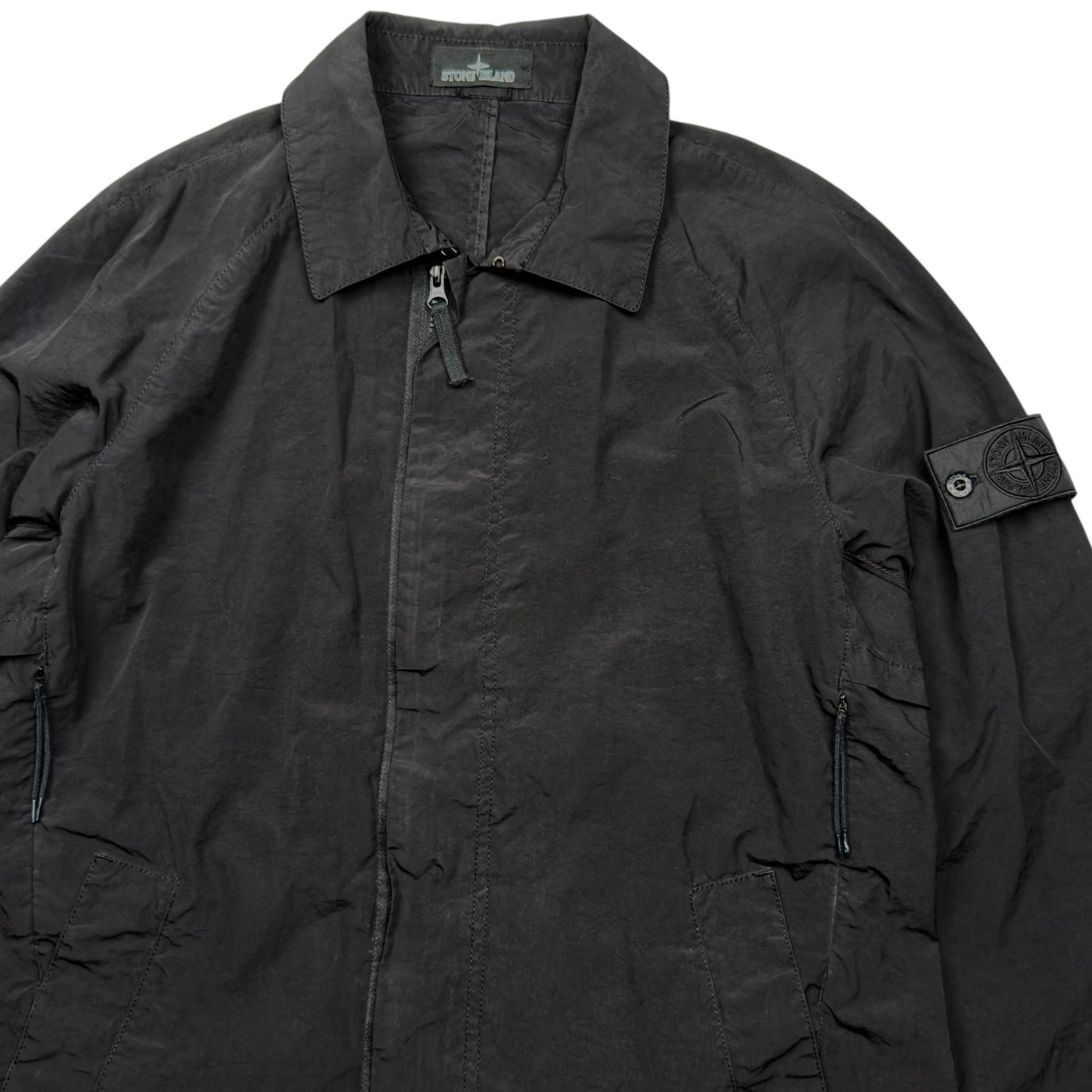 S/S 16 Stone Island Shadow Project Silon Long Coat - Black