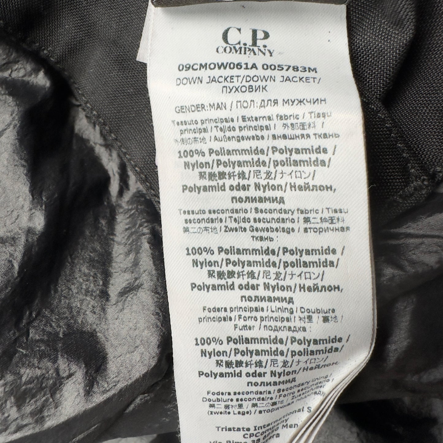 C.P. Company Taylon L Down Puffer Jacket - Dark Grey