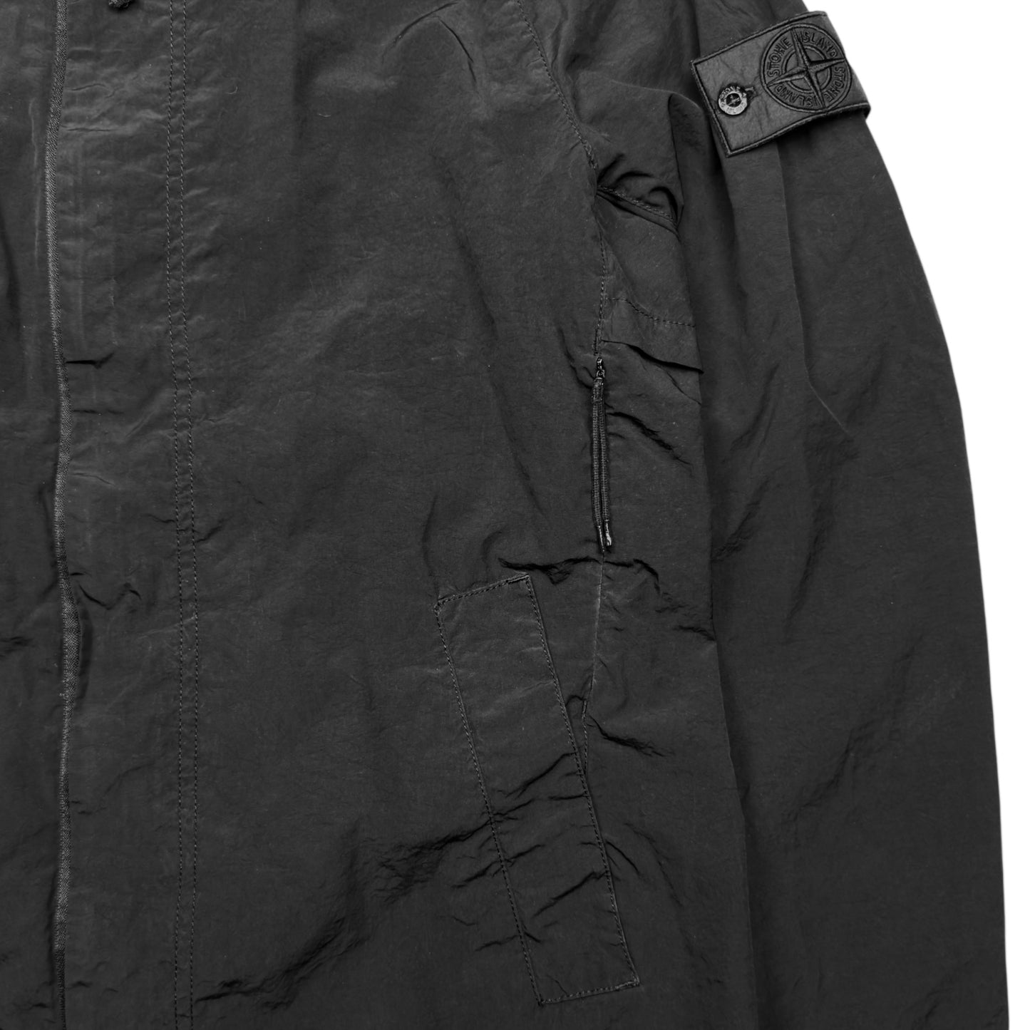 S/S 16 Stone Island Shadow Project Silon Long Coat - Black