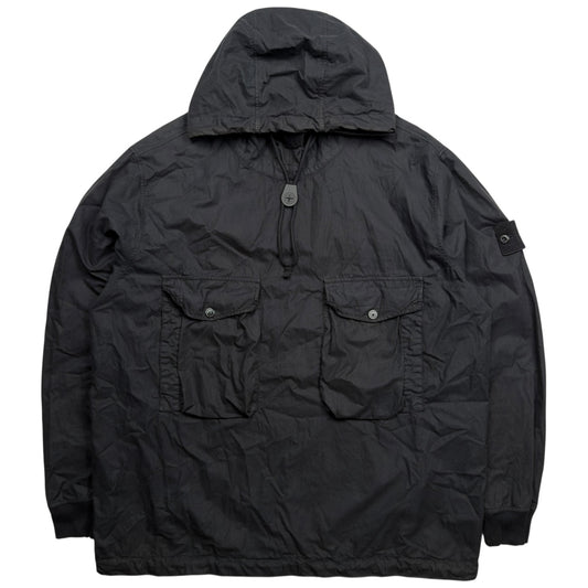 S/S 19 Stone Island Resin Cotton Smock - Black