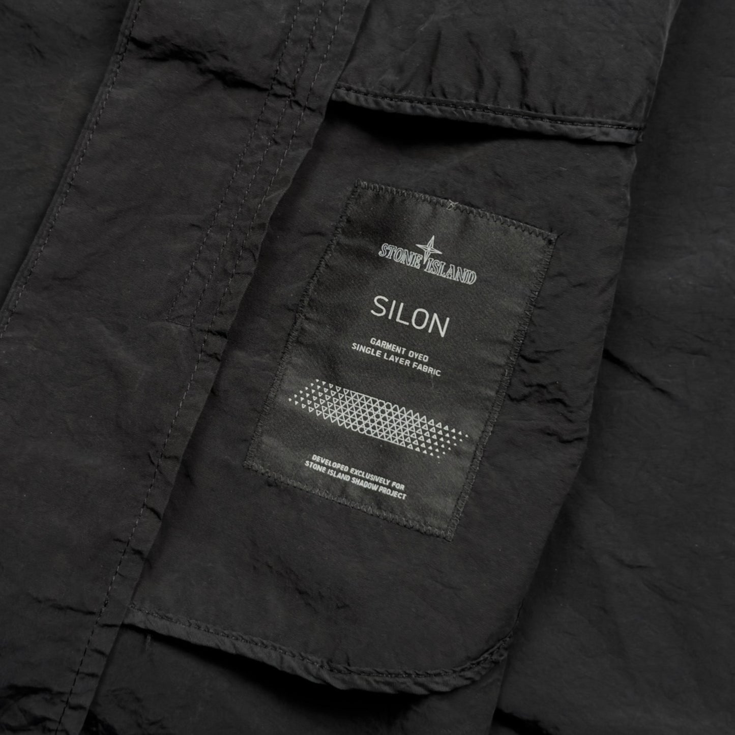 S/S 16 Stone Island Shadow Project Silon Long Coat - Black