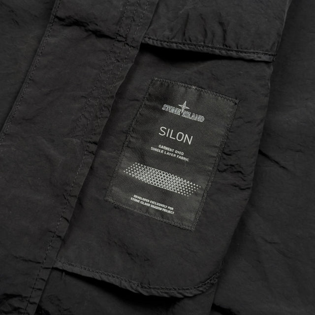 S/S 16 Stone Island Shadow Project Silon Long Coat - Black