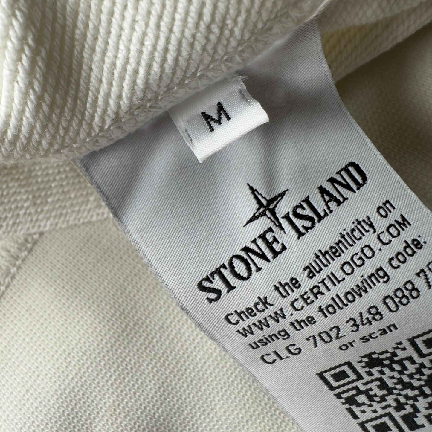 S/S 20 Stone Island "Drone Three" Printed Sweater - White