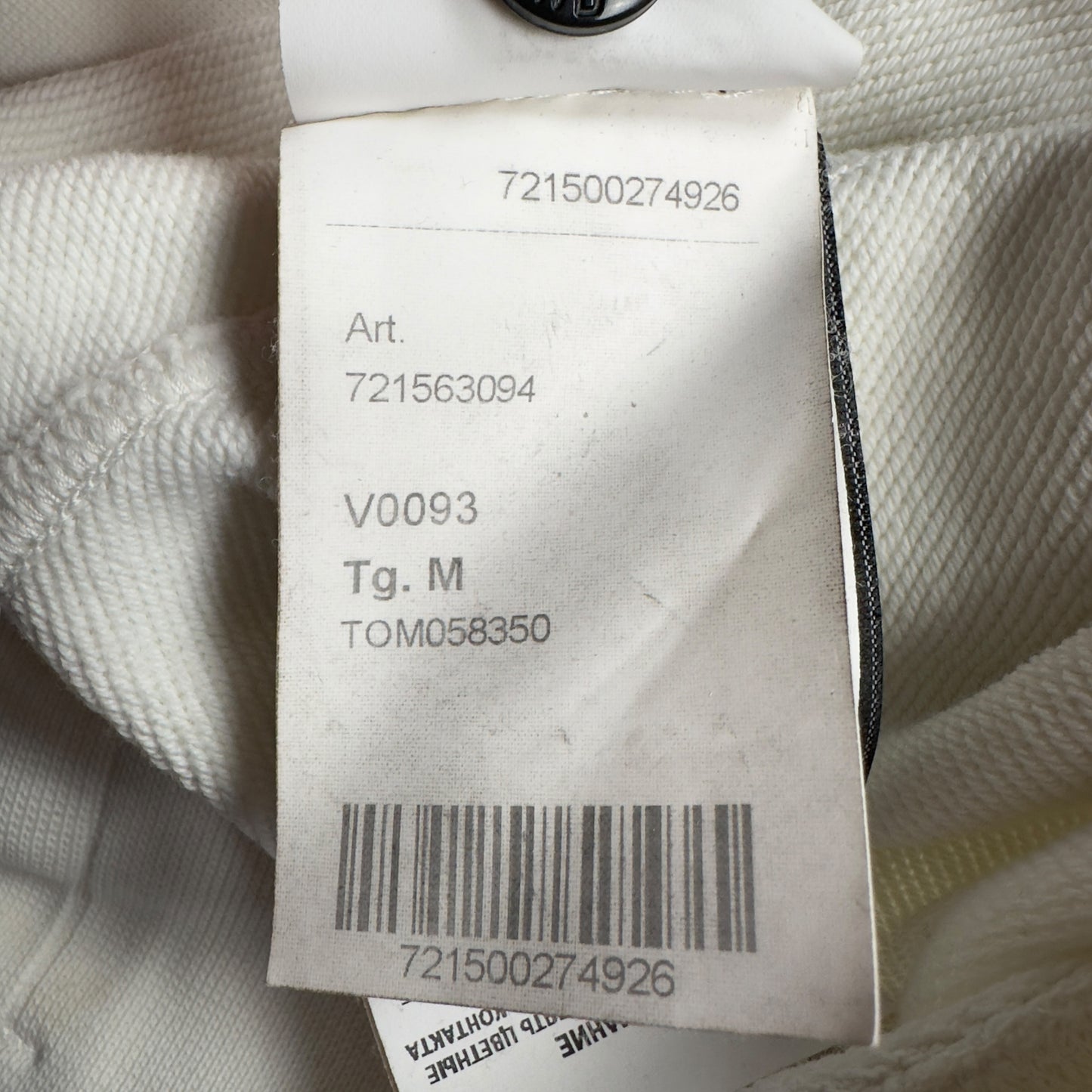 S/S 20 Stone Island "Drone Three" Printed Sweater - White