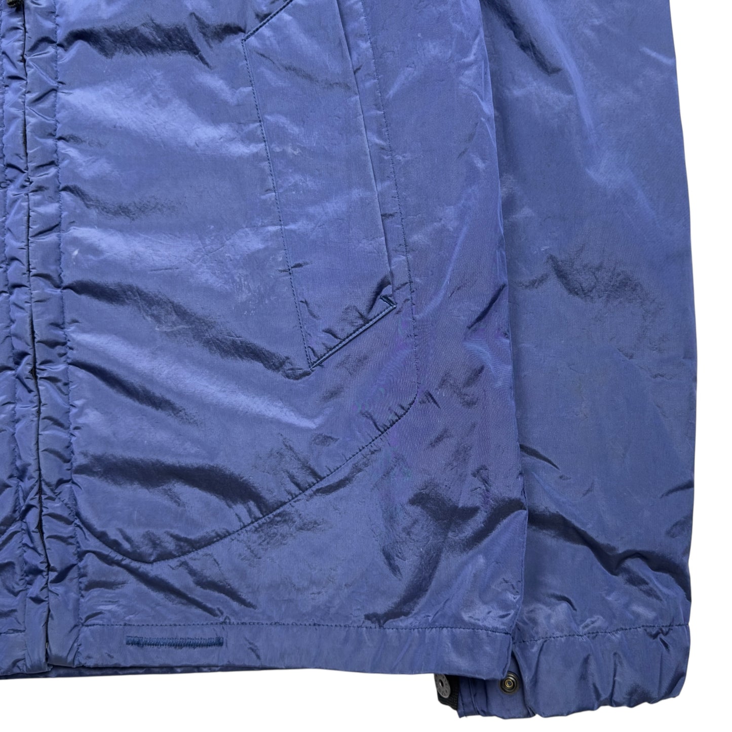 A/W 08 Stone Island Nylon Metal Flock Jacket - Blue