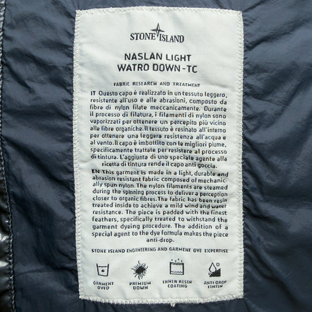 A/W 21 Stone Island Naslan Light Watro Down TC - Navy