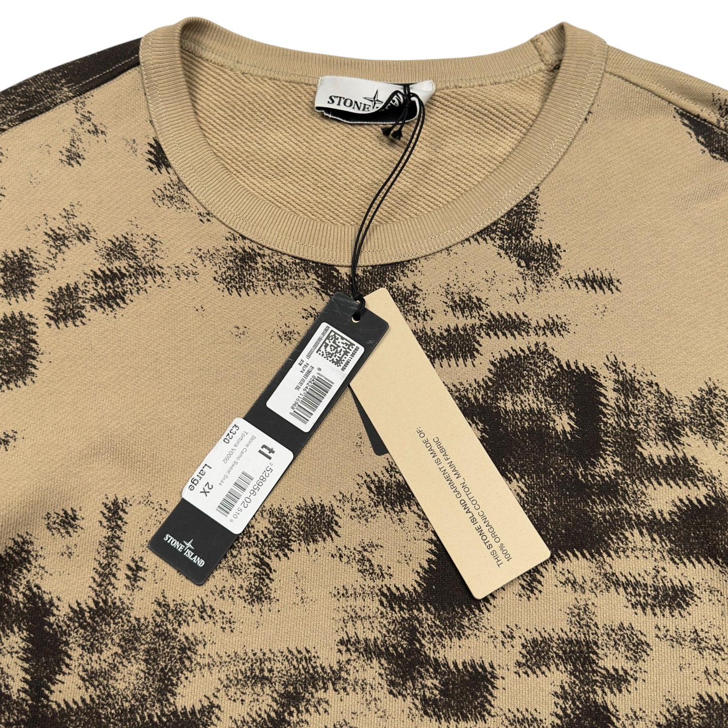 A/W 24 Stone Island Earth Mapping Camo Crewneck Sweater
