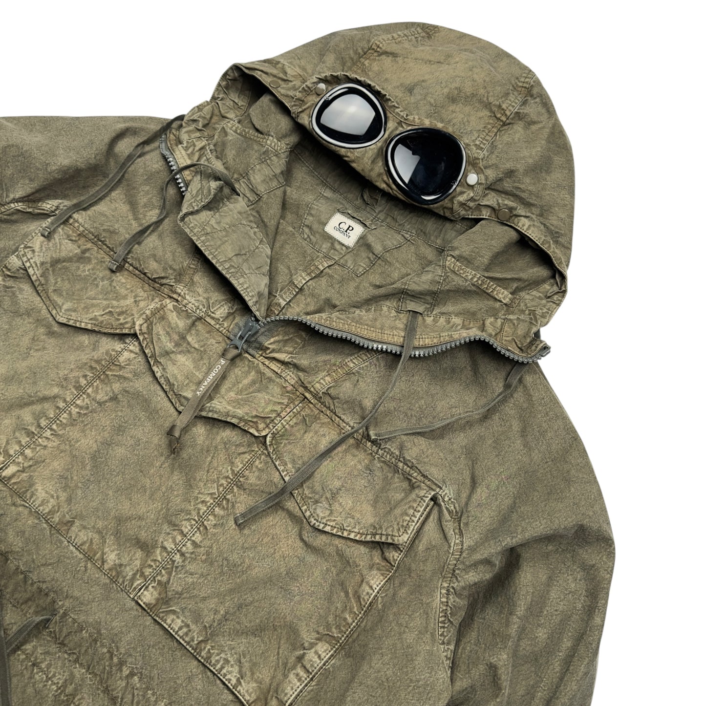 C.P. Company Ba-Tic Wax Cotton Anorak Goggle Jacket