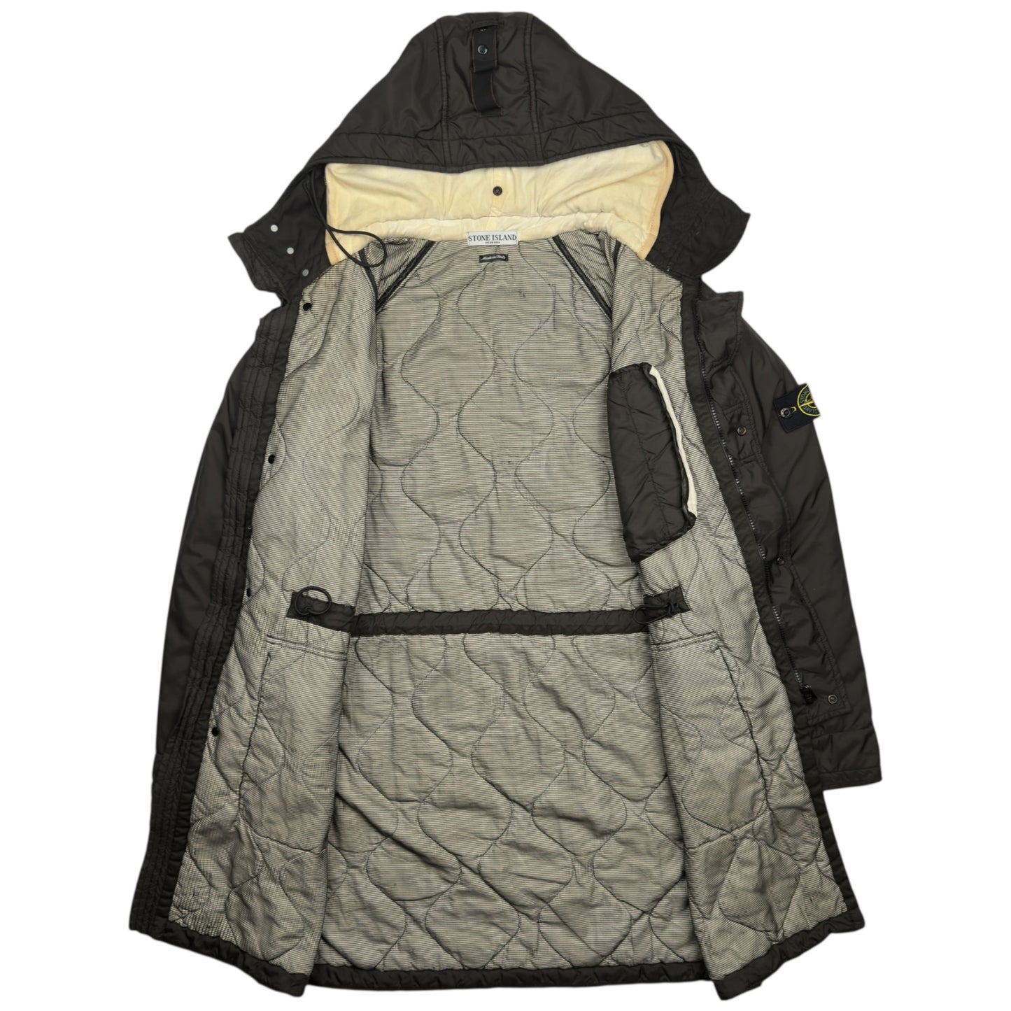 A/W 03 Stone Island Mesh Quilted Vintage Parka Jacket