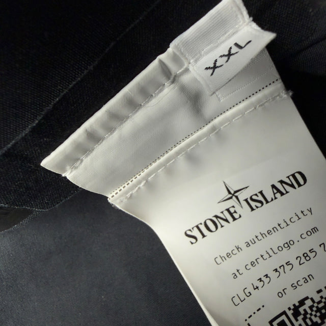S/S 23 Stone Island O-Ventile Ghost Fishtail Parka Jacket - Black