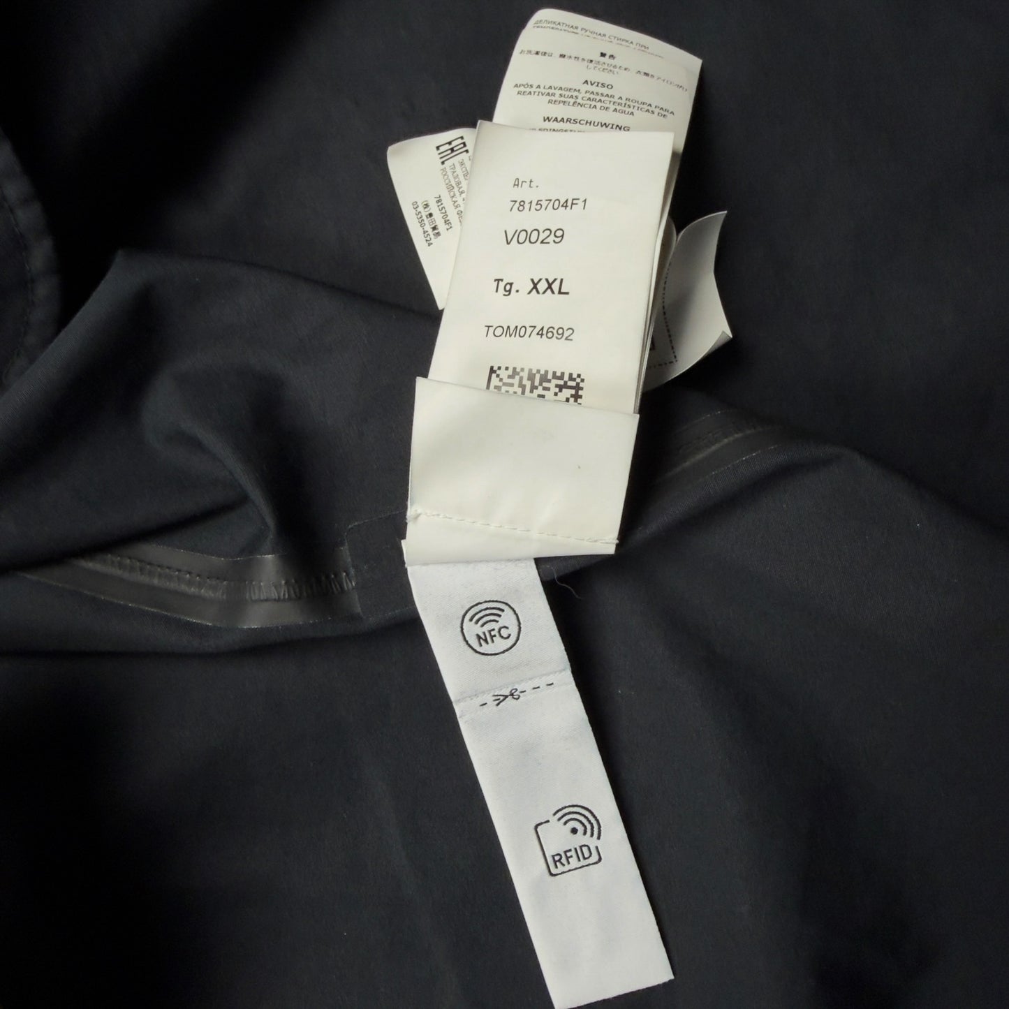 S/S 23 Stone Island O-Ventile Ghost Fishtail Parka Jacket - Black