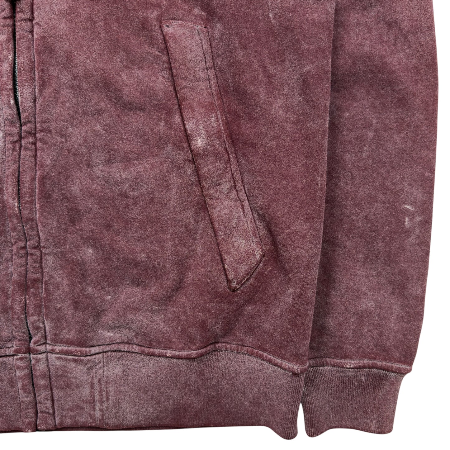 A/W 17 Stone Island Frost Full Zip Sweater - Burgundy